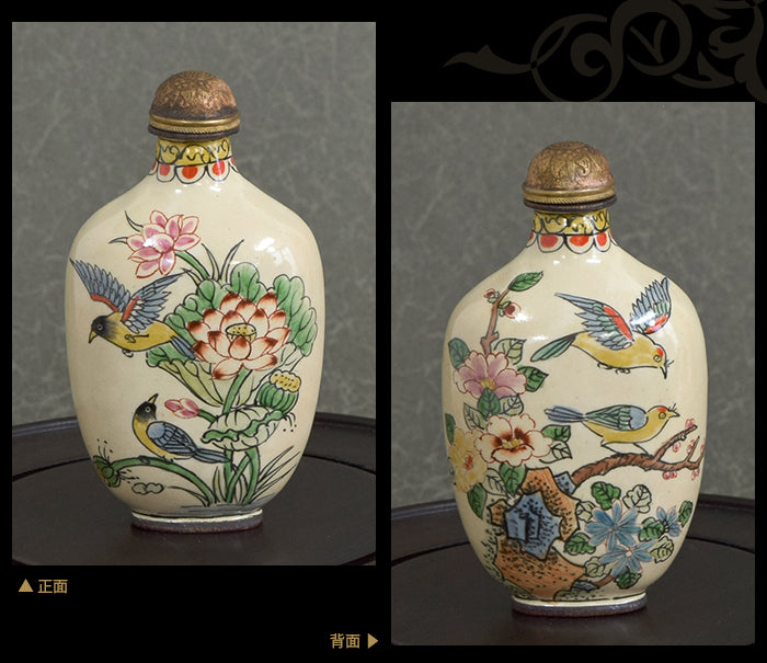 美しい花鳥画の世界 鼻煙壺211024