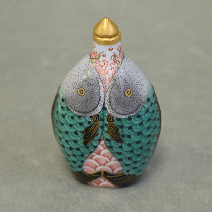 美麗、吉祥「双魚」紋 鼻煙壺190105