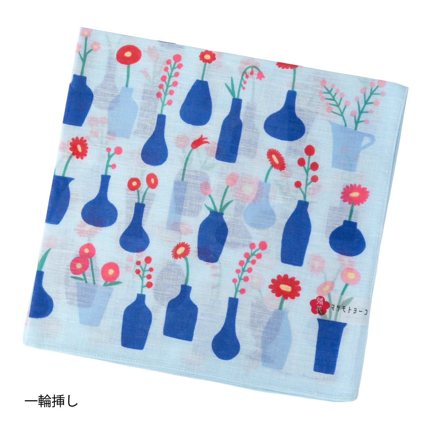 Made in KYOTO マツモトヨーコ イラストプリント ハンカチ
