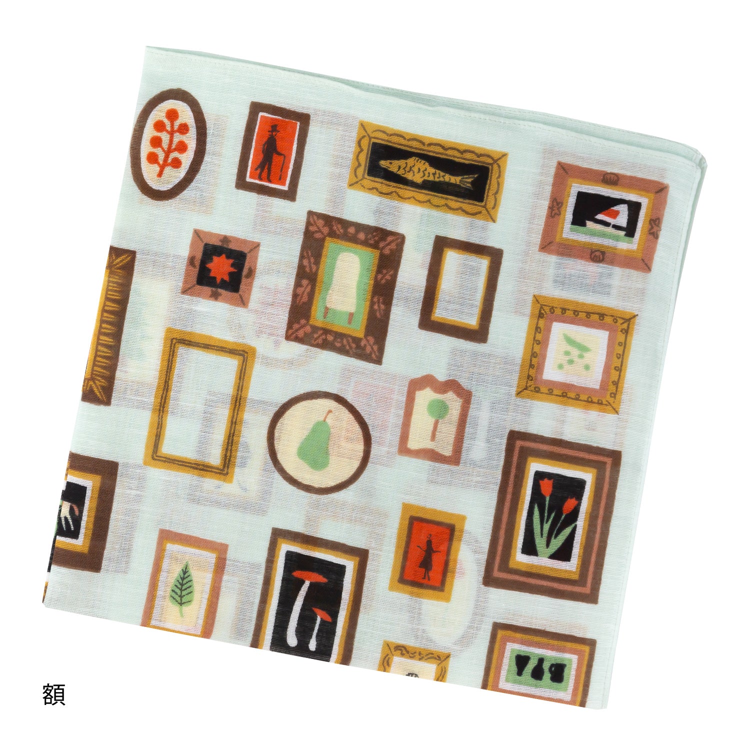 Made in KYOTO マツモトヨーコ イラストプリント ハンカチ