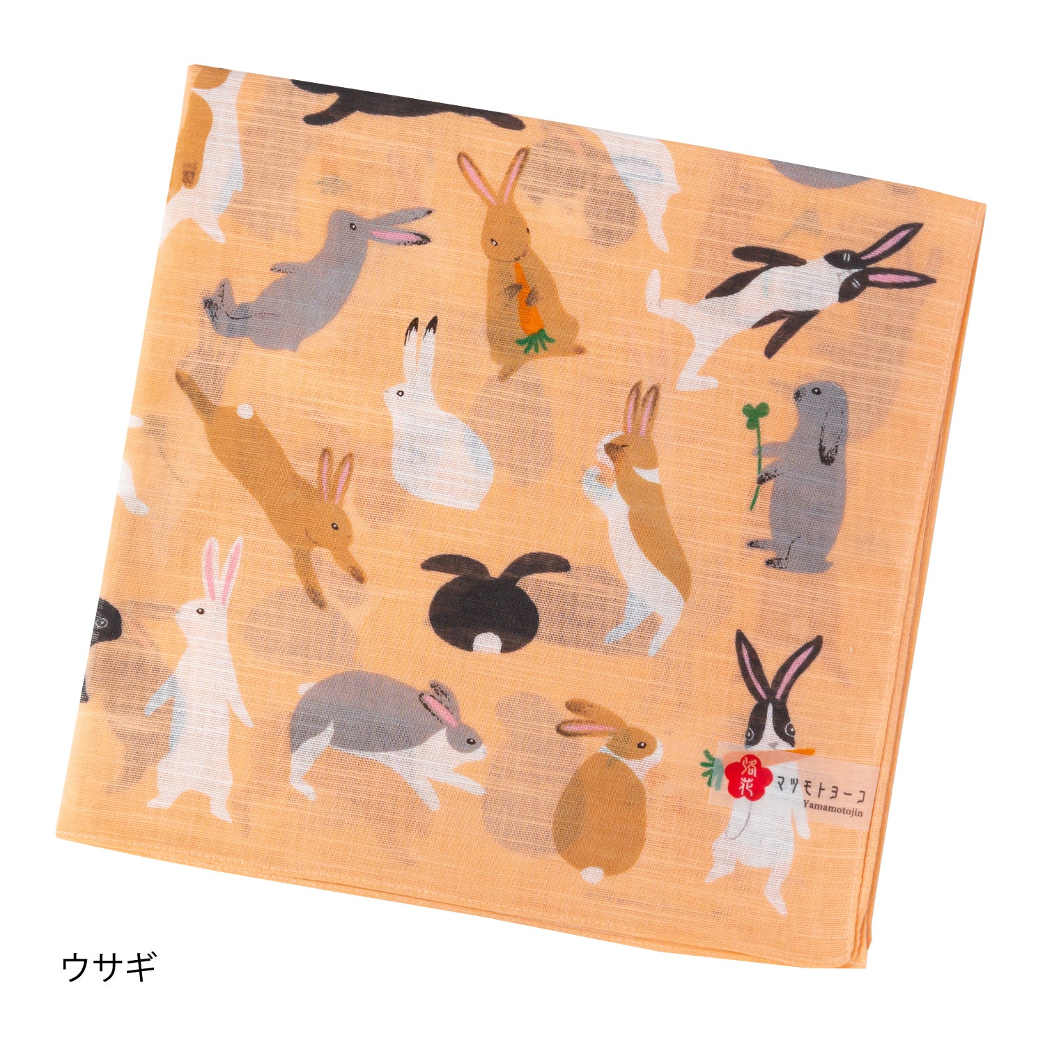 Made in KYOTO マツモトヨーコ イラストプリント ハンカチ