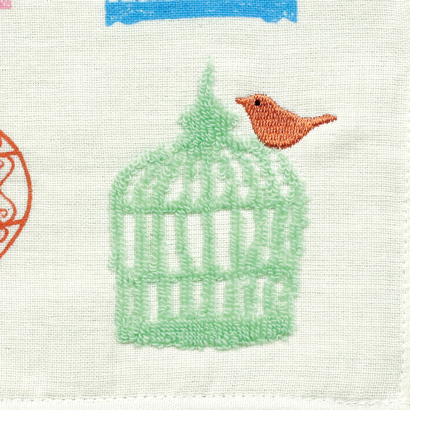 マツモトヨーコ 刺繍ガーゼタオル