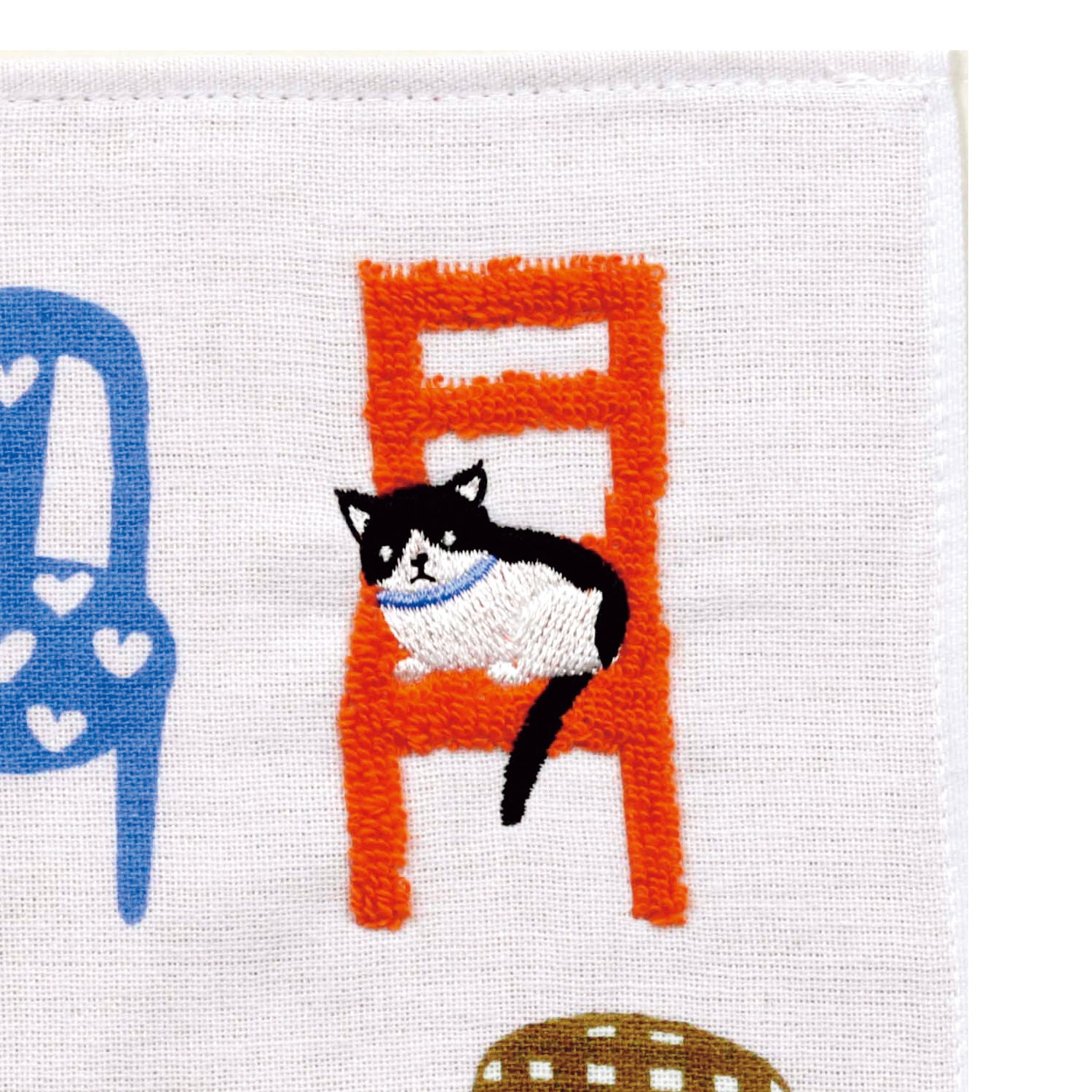 マツモトヨーコ 刺繍ガーゼタオル