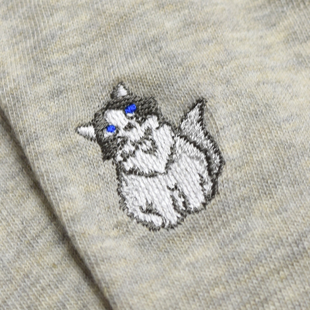 肉球デザイン＆ネコ刺繍 UVカットロンググローブ（手袋）