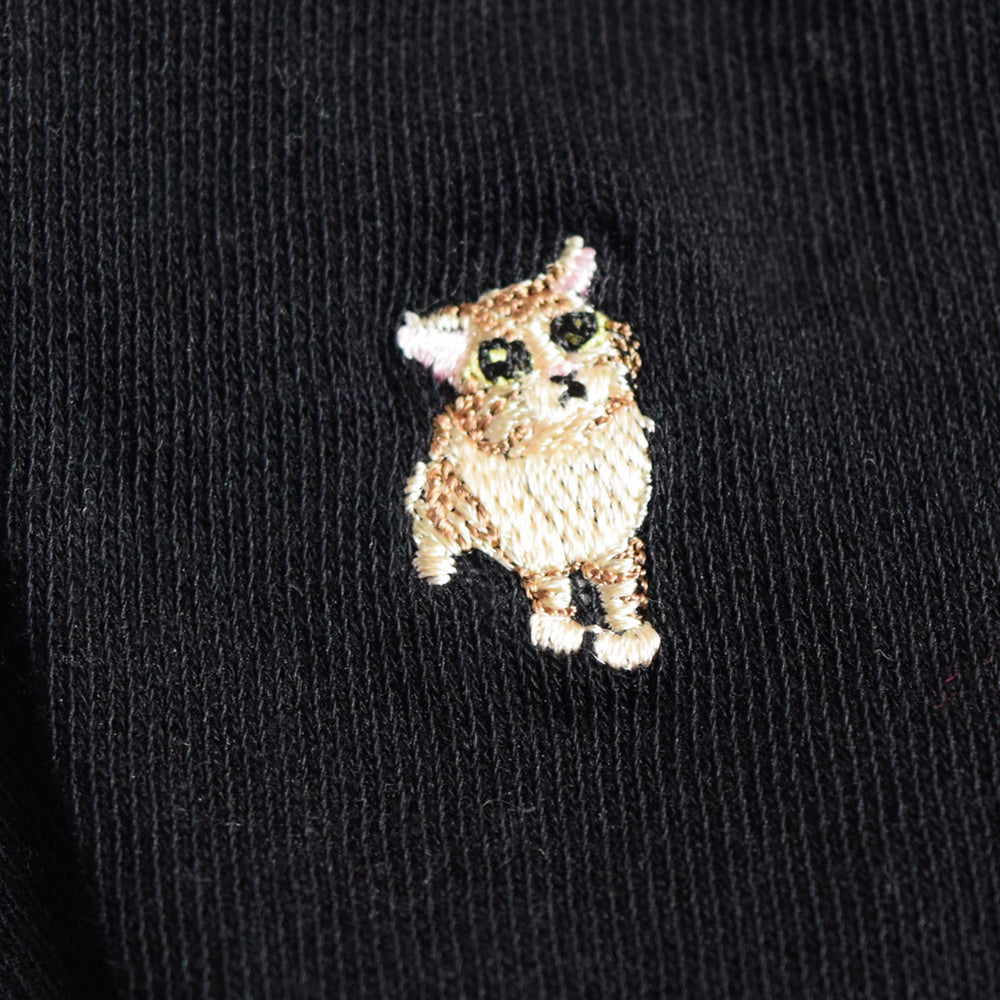 肉球デザイン＆ネコ刺繍 UVカットロンググローブ（手袋）