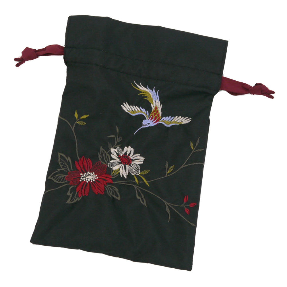 花鳥刺繍晴雨兼用 ミニ折りたたみ日傘