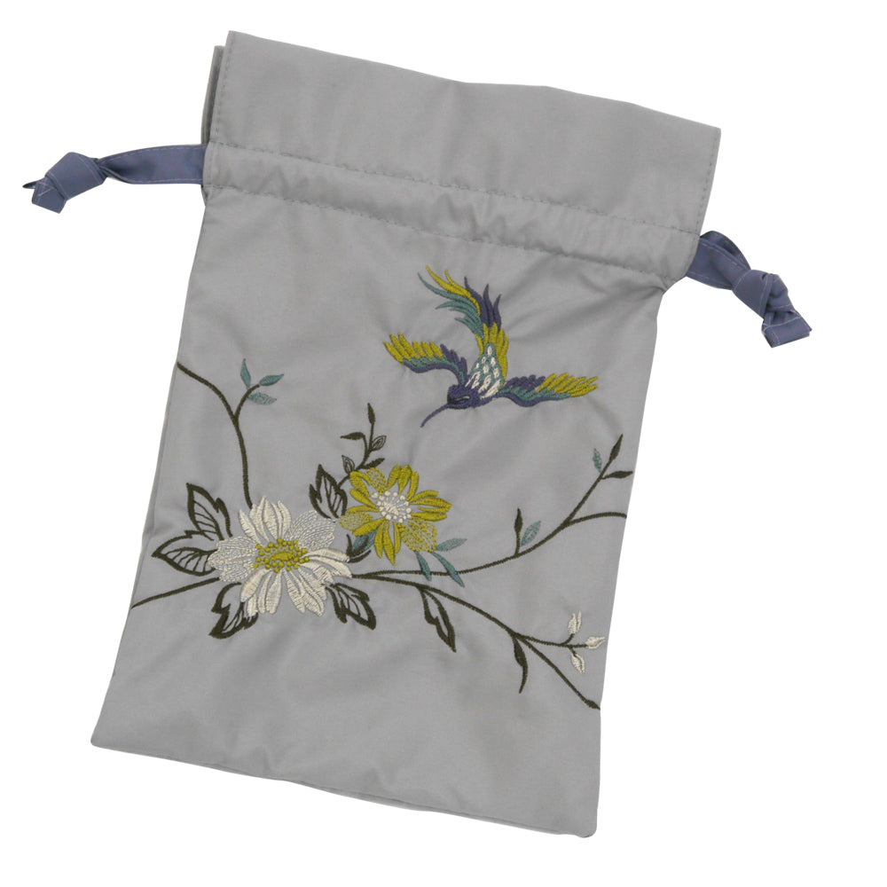 花鳥刺繍晴雨兼用 ミニ折りたたみ日傘