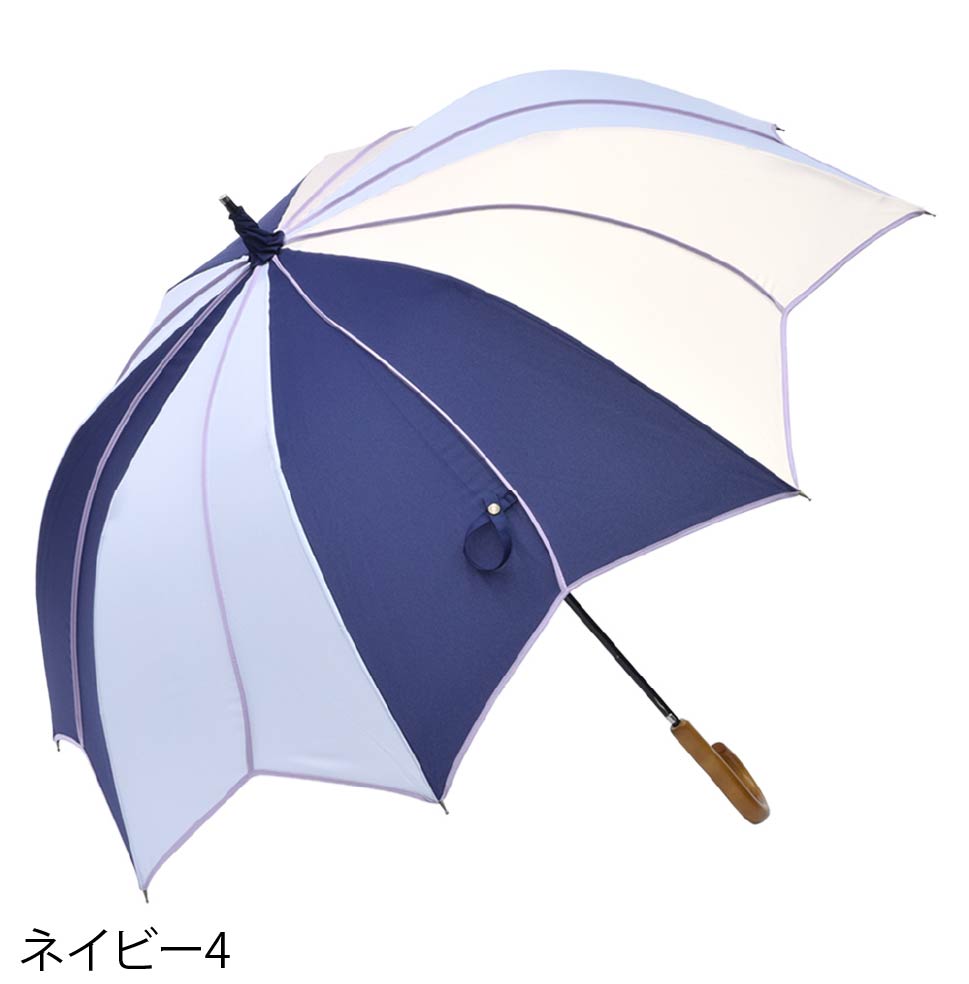 フラワースタイル大判 ジャンプ 深張りアンブレラ