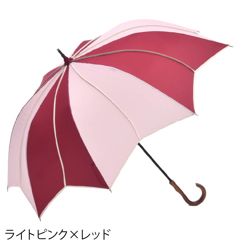 フラワースタイル大判 ジャンプ 深張りアンブレラ