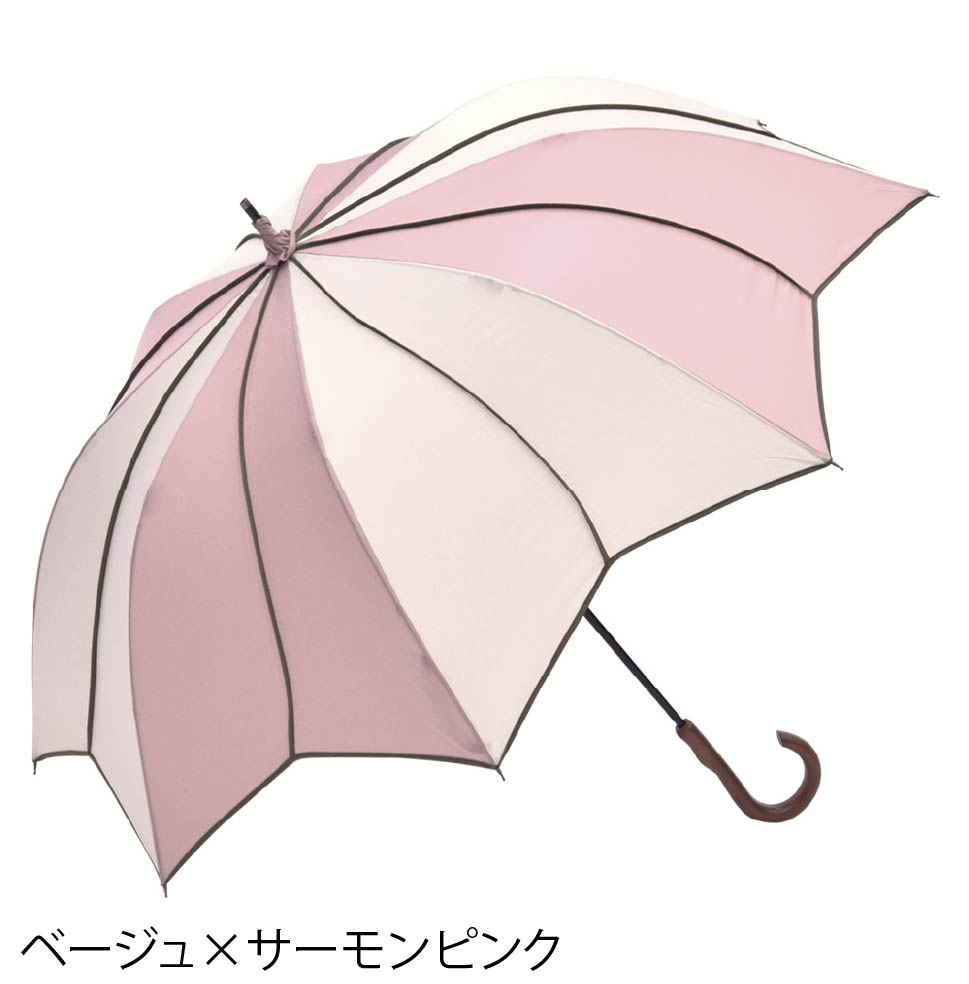 フラワースタイル大判 ジャンプ 深張りアンブレラ