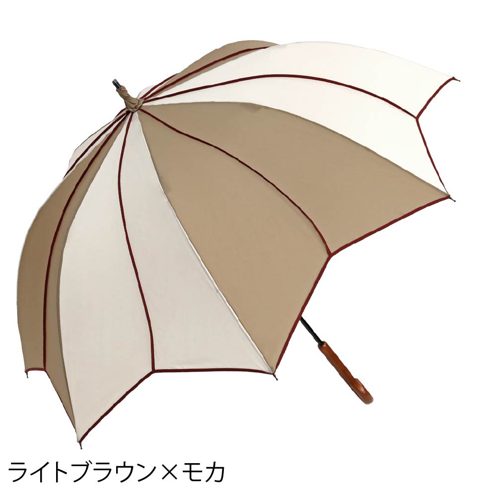 フラワースタイル大判 ジャンプ 深張りアンブレラ