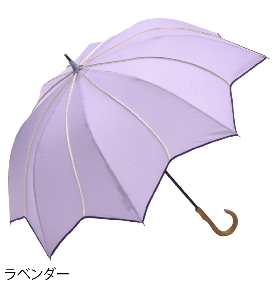 フラワースタイル大判 ジャンプ 深張りアンブレラ