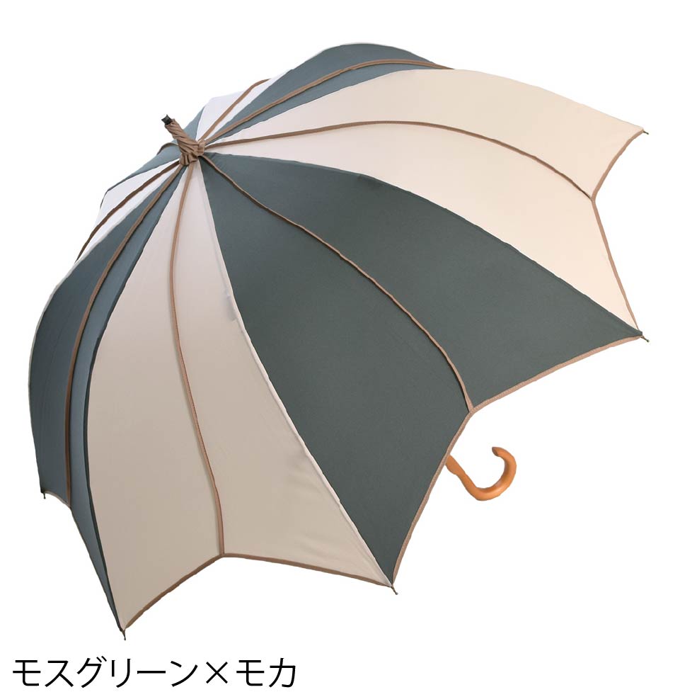 フラワースタイル大判 ジャンプ 深張りアンブレラ