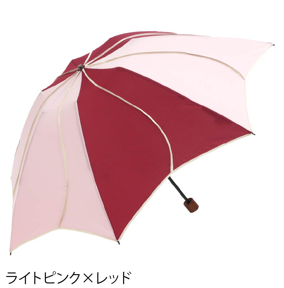 パイピング フラワースタイル 折りたたみアンブレラ