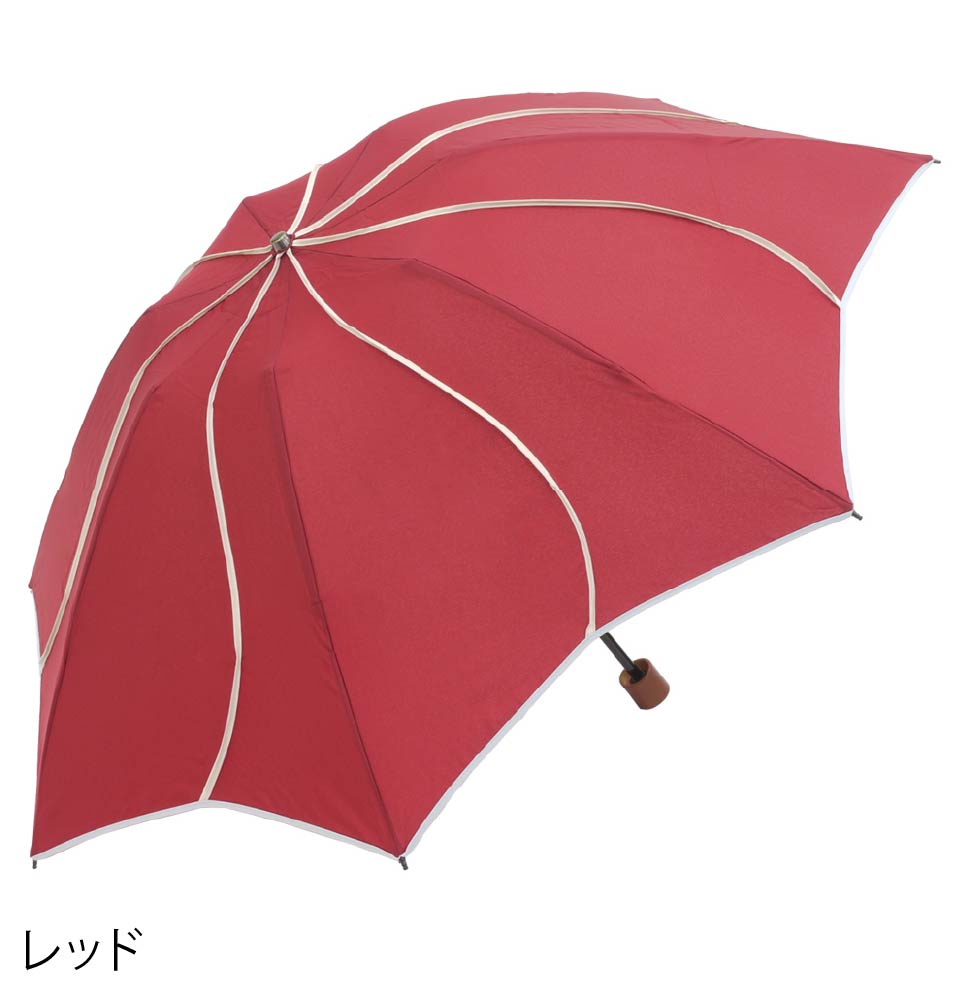 パイピング フラワースタイル 折りたたみアンブレラ