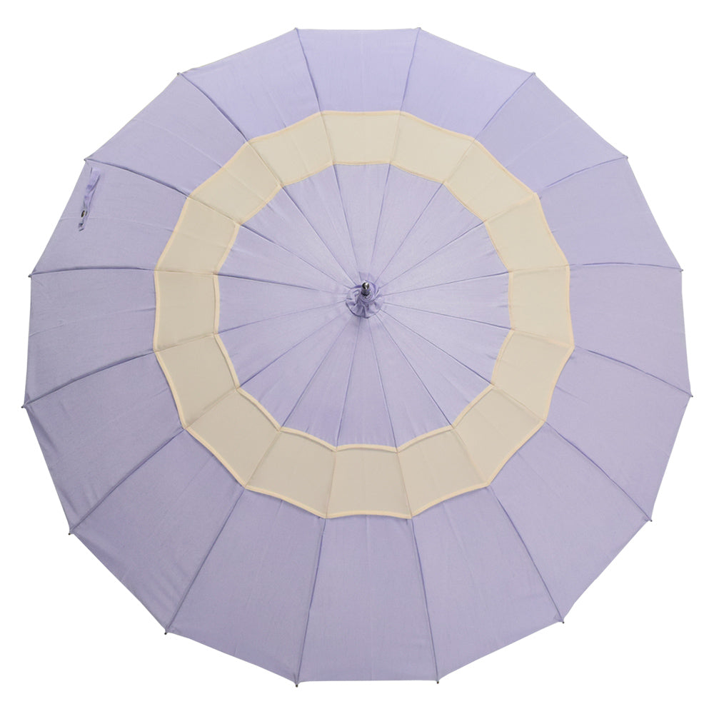 シャンタン＆寒竹手元 蛇の目16本骨雨傘