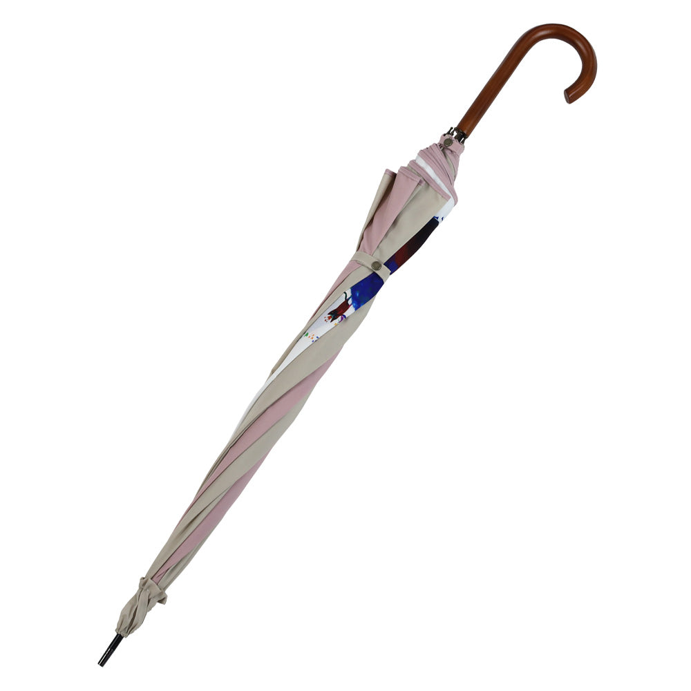 深尾竜騎 猫イラストプリント  大判 ジャンプ アンブレラ