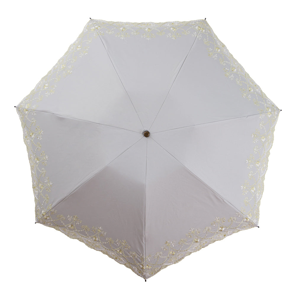 マーブル刺繍晴雨兼用 ミニ折りたたみ日傘