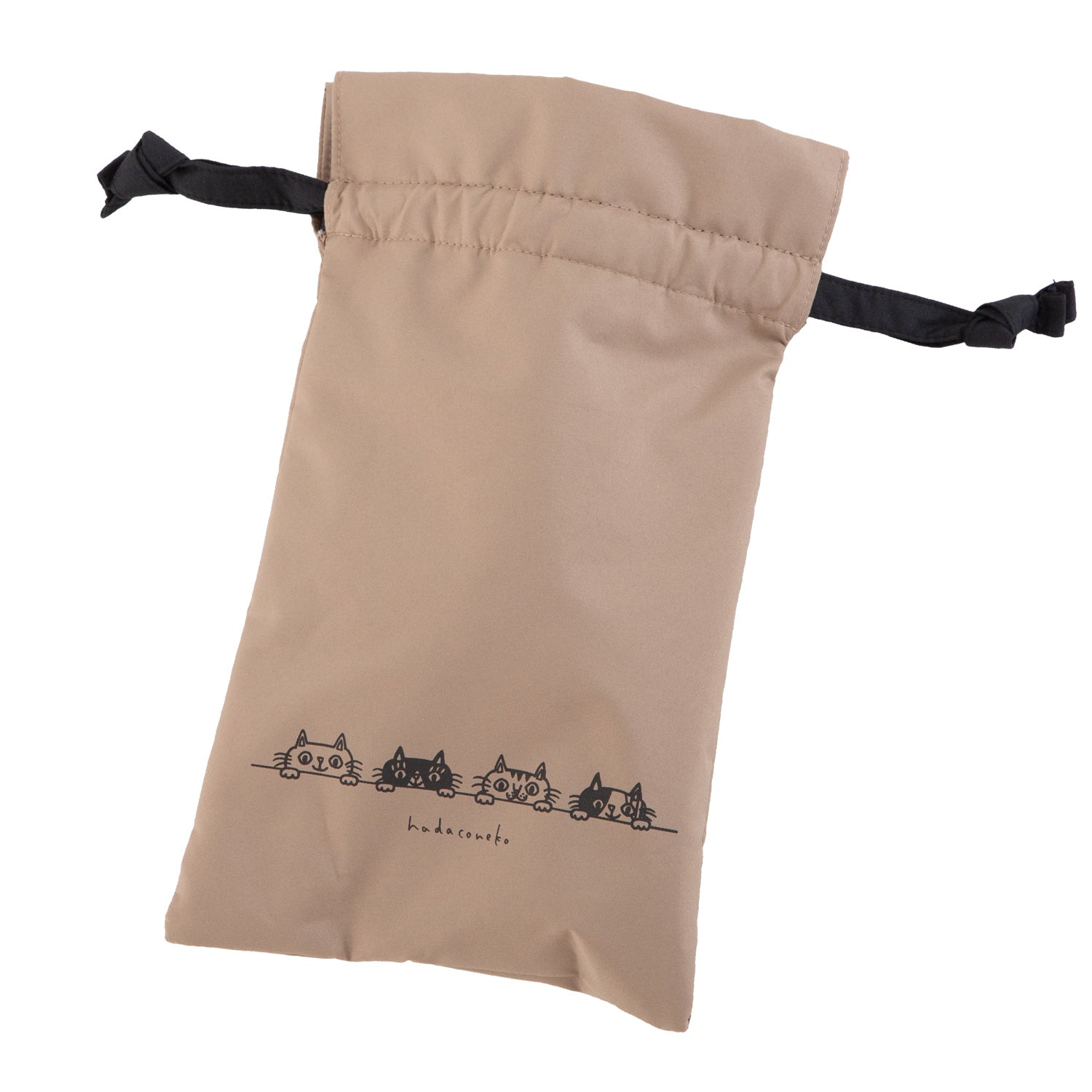 「肌子」コラボ ・Hadaconeko イラストプリント 折りたたみ雨傘