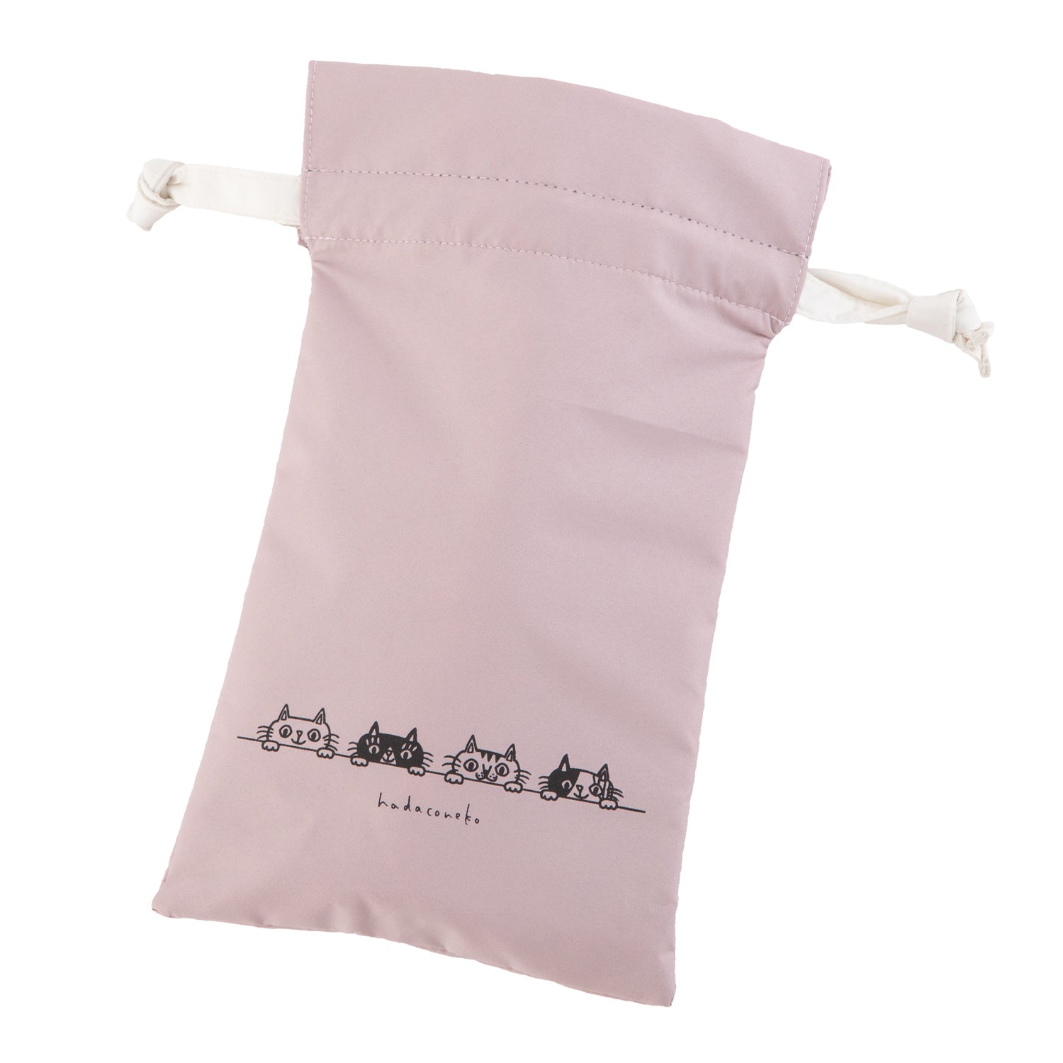 「肌子」コラボ ・Hadaconeko イラストプリント 折りたたみ雨傘