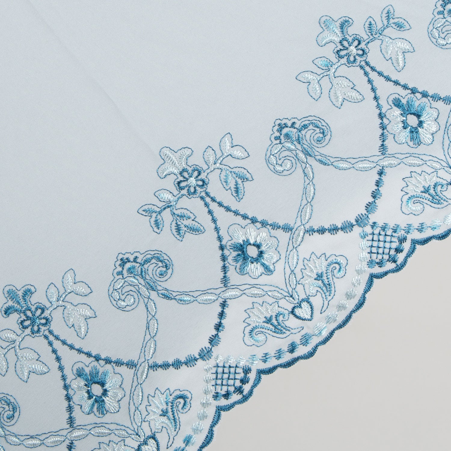 マーブル刺繍かわず張り 晴雨兼用長日傘