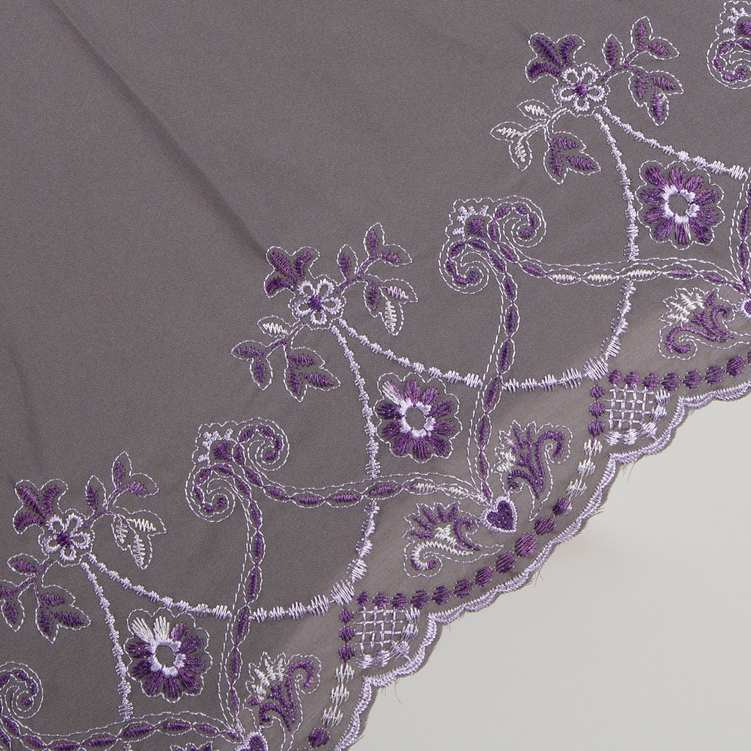 マーブル刺繍かわず張り 晴雨兼用長日傘