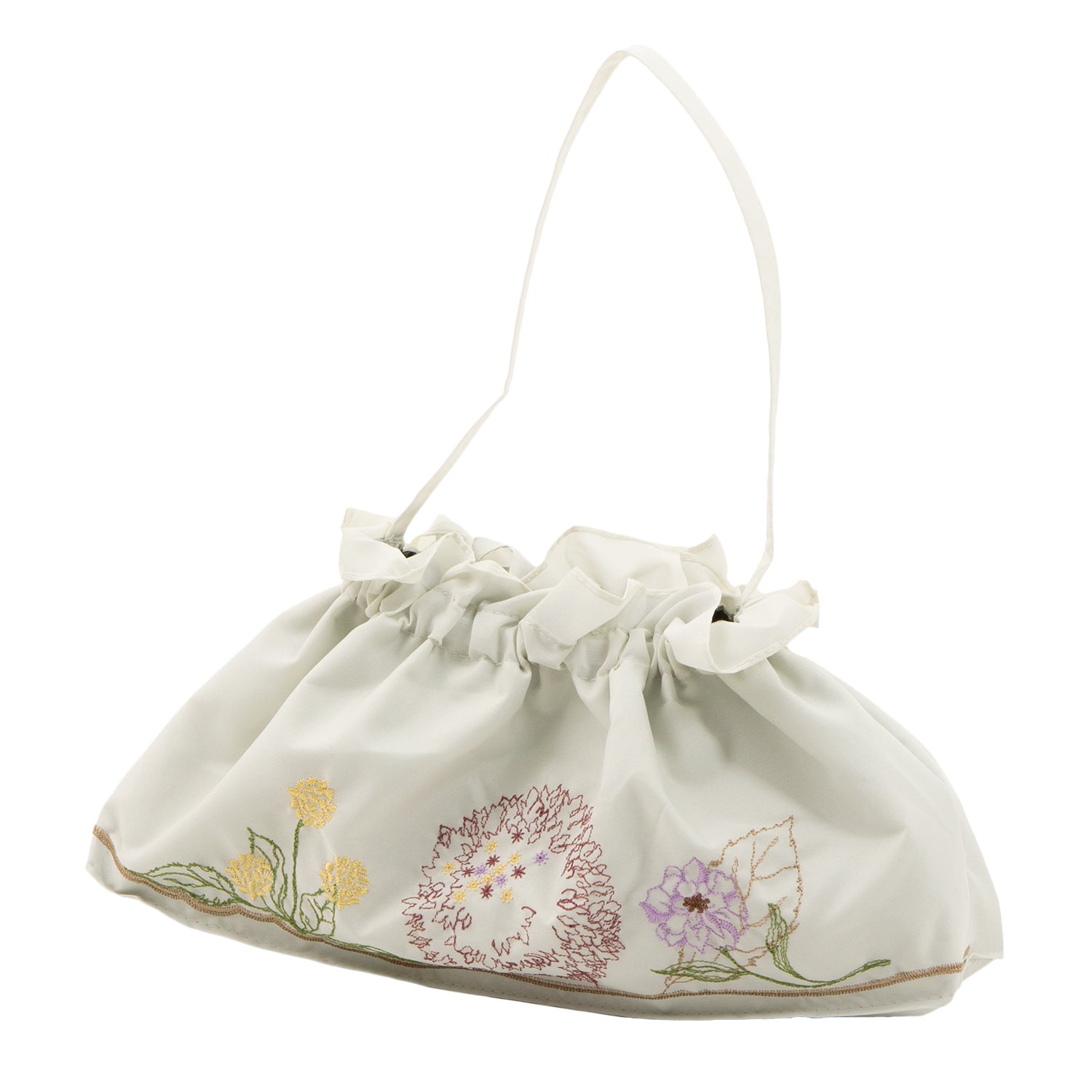 ボタニカル刺繍晴雨兼用 ミニ折りたたみ日傘