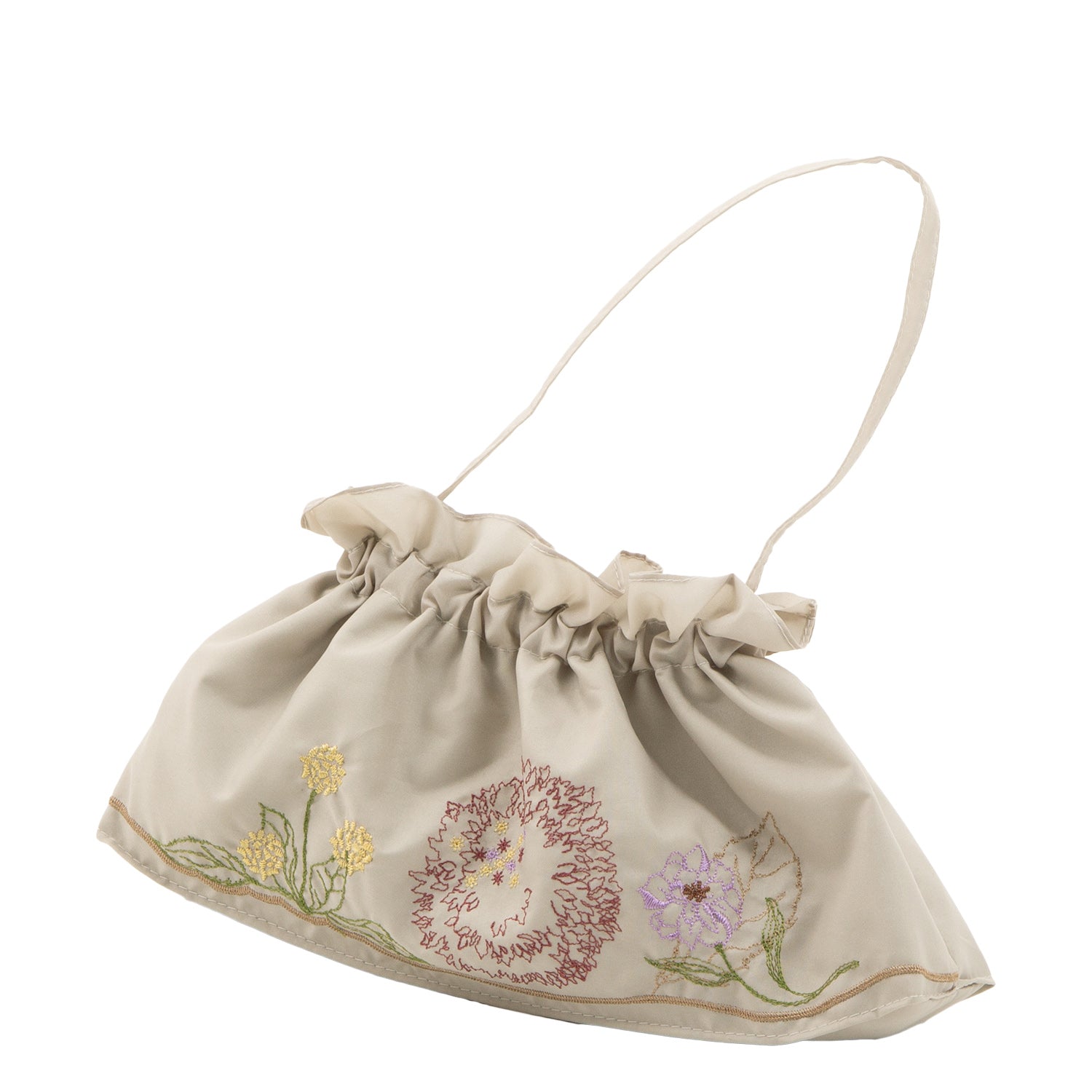 ボタニカル刺繍晴雨兼用 ミニ折りたたみ日傘