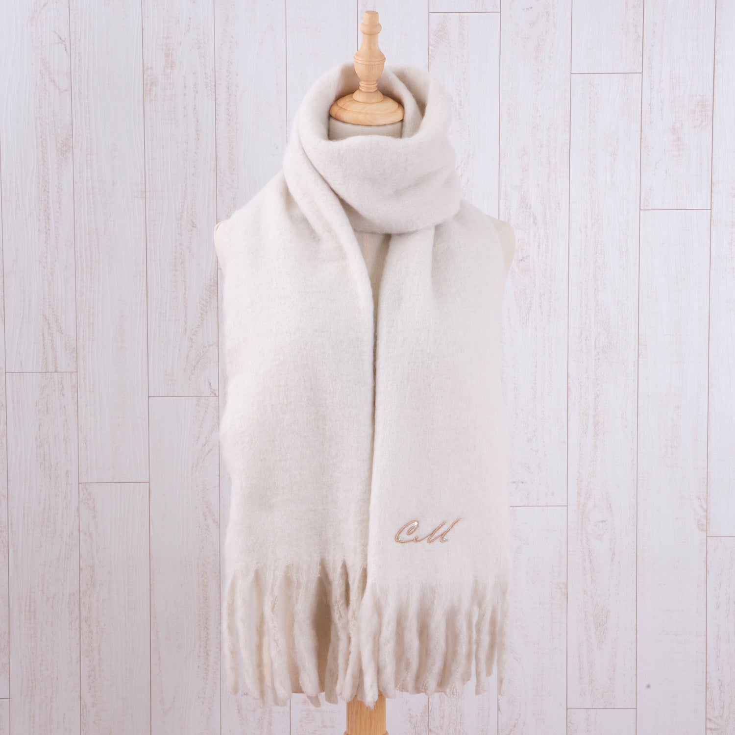 ボリュームたっぷり バルキーマフラー