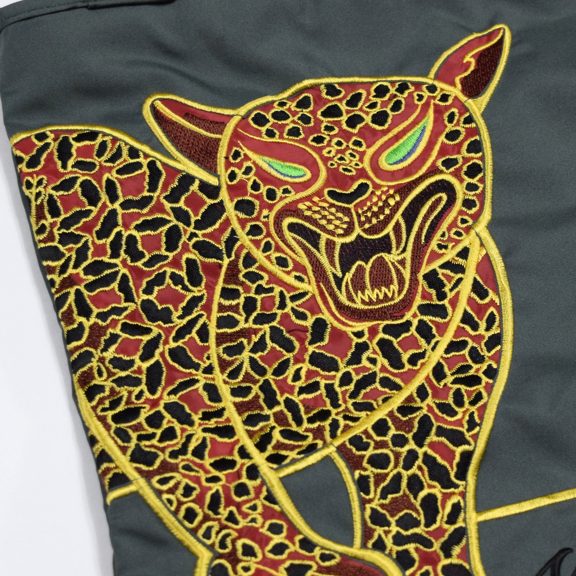 キーヤン ジャガーカットワーク刺繍 防水・撥水トートバッグ