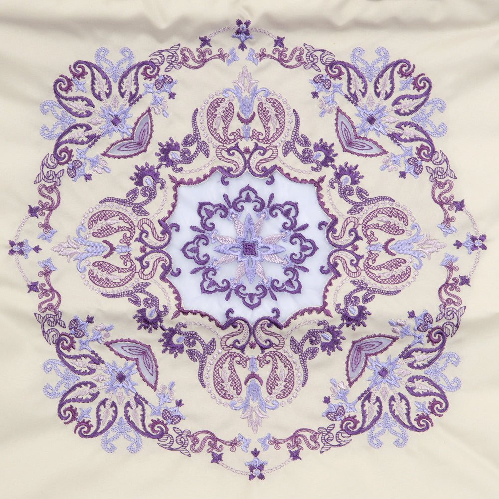 ダマスクオーガンジー刺繍 防水・撥水トートバッグ