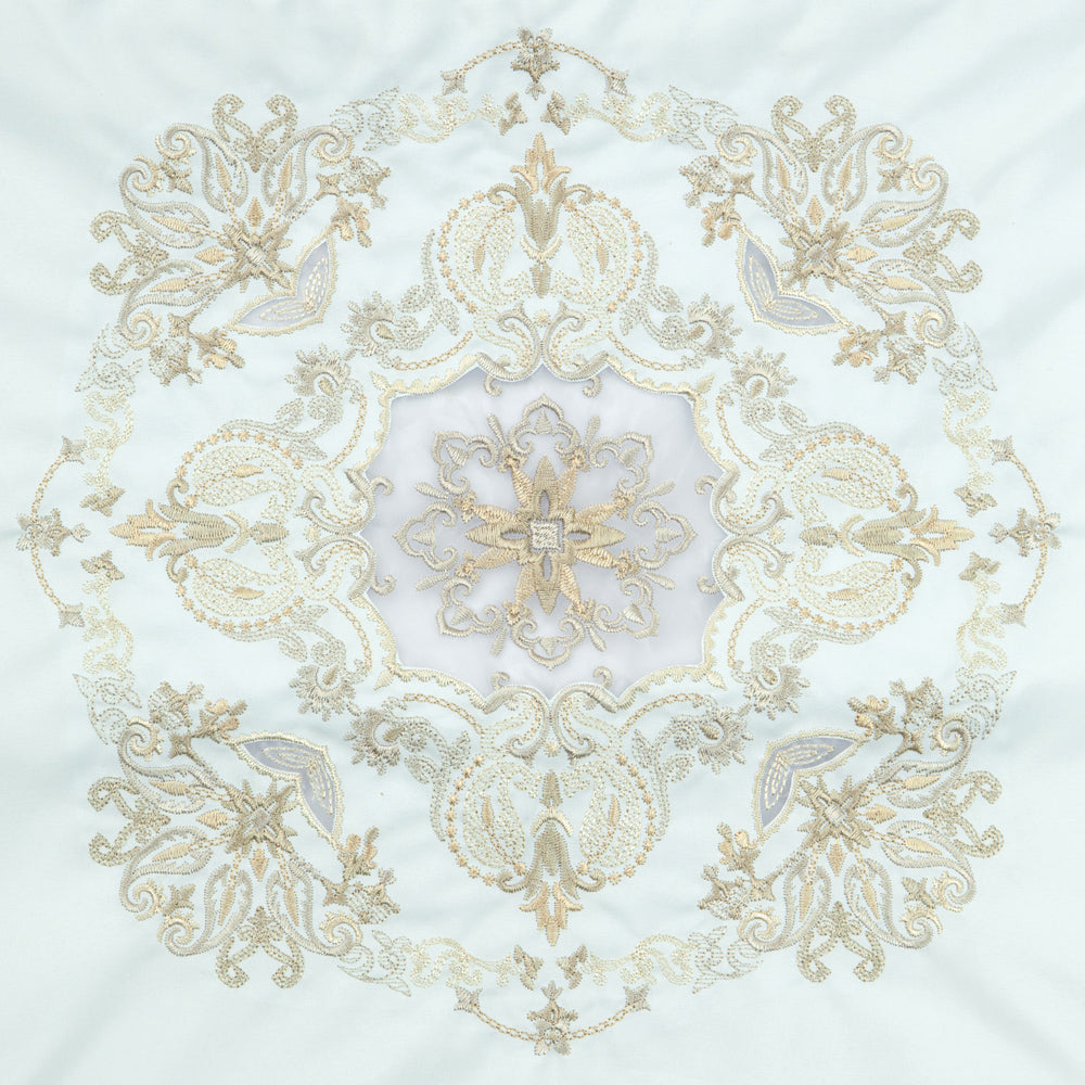 ダマスクオーガンジー刺繍 防水・撥水トートバッグ