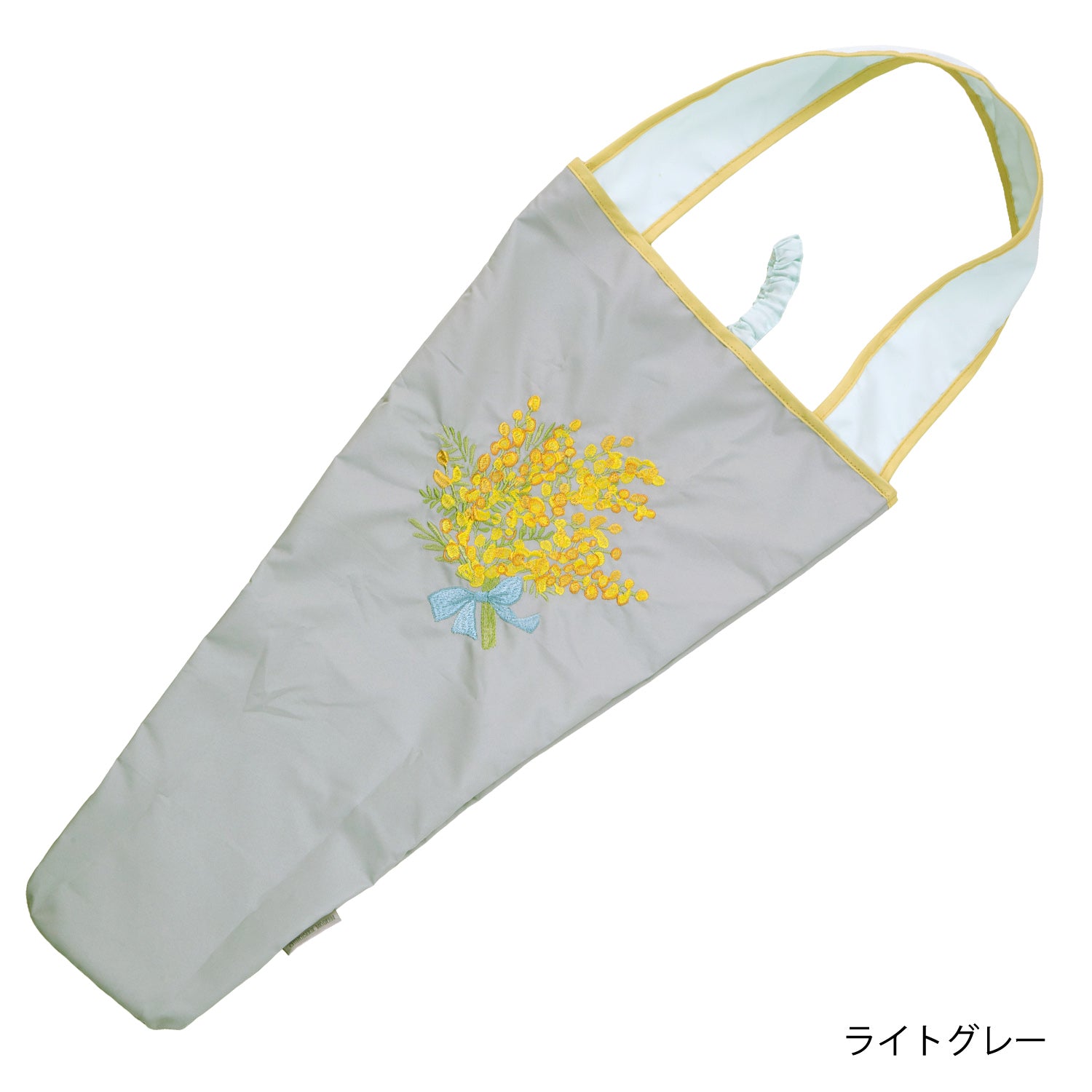 防撥水フラワートートバッグ ミモザ