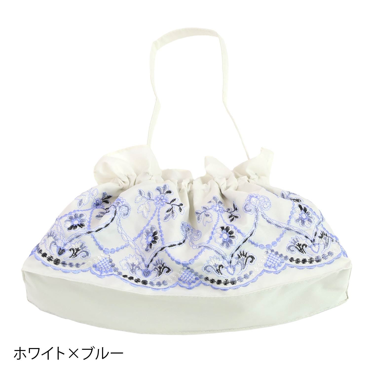 マーブル刺繍 傘バッグ