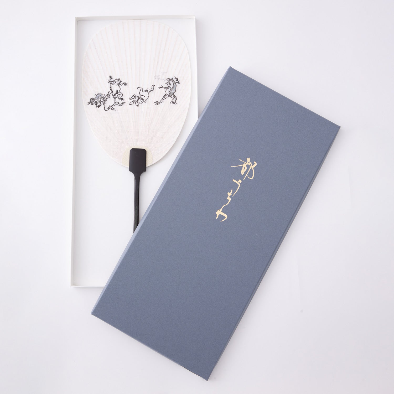日本画モチーフ刺繍 京団扇