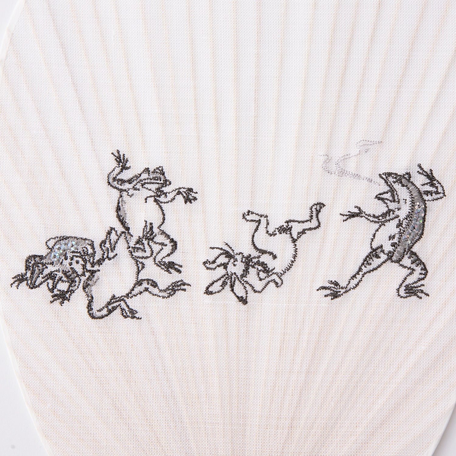 日本画モチーフ刺繍 京団扇